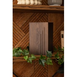 Berlin sötétbarna, fa urna, urna, faurna