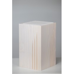 Berlin fehér, fa urna, urna, faurna