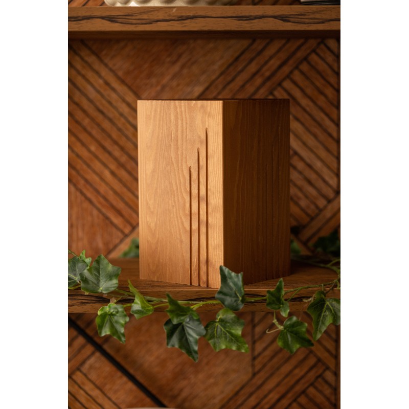 Berlin világosbarna, fa urna, urna, faurna