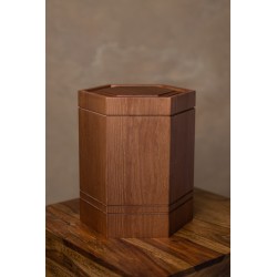 Atlanta világosbarna, fa urna, urna, faurna