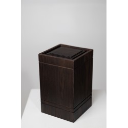 Toronto sötétbarna, fa urna, urna, faurna