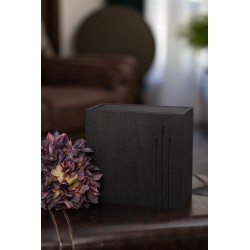 London Midi fekete, fa urna, iker urna, urna, faurna