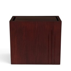 Urna – London Midi mahagóni matt, felülnézetből