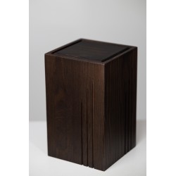 Berlin sötétbarna, fa urna, urna, faurna